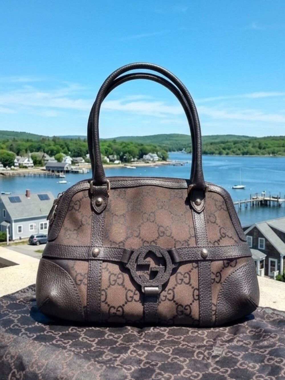 Gucci Interlocking GG Monogram Royal Reins Bag - Picture 2 of 16